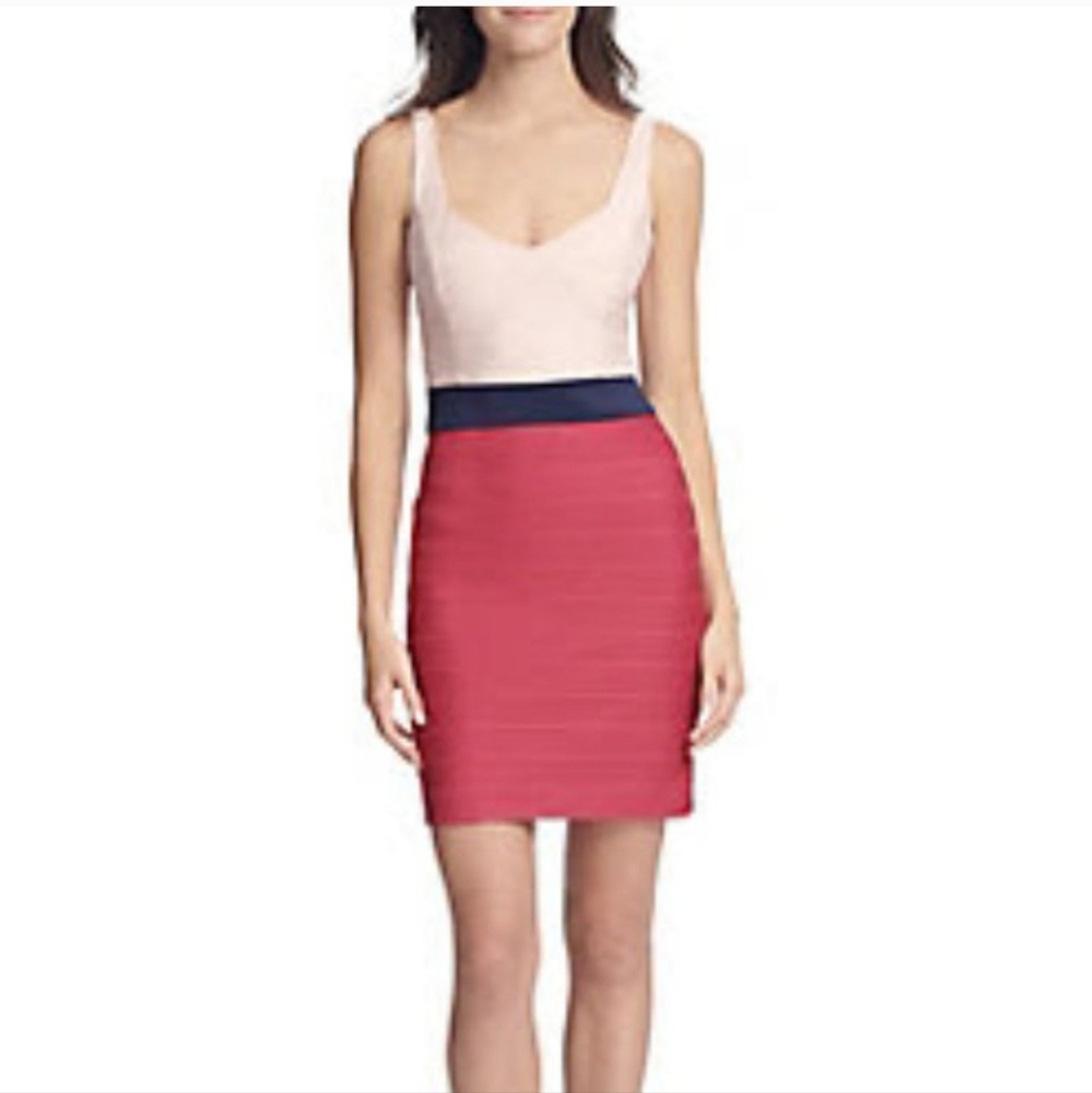 Guess Tank Dress, Pink & Navy, 4